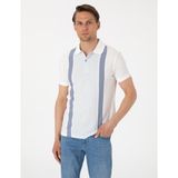 Pierre Cardin 50302598-VR019 Ekru Erkek T-shirt