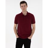 Pierre Cardin 50306552-VR014 Bordo Erkek T-shirt