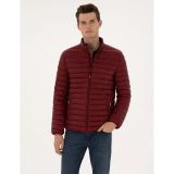 Pierre Cardin 50313921-VR014 Bordo Kapitone Basic Erkek Mont