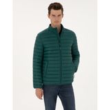 Pierre Cardin 50313921-VR079 Kapitone Basic Koyu Yeşil Erkek Mont