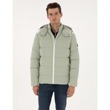 Pierre Cardin 50313933-VR016 Çağla Kapüşonlu Şişme Erkek Mont