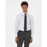 Pierre Cardin 50316734-VR013 Beyaz Slim Fit Uzun Kollu Basic Erkek Gömlek