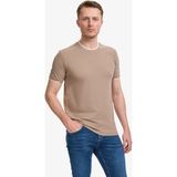 Pierre Cardin 50327865-VR241 Vizon Kahverengi Slim Fit Erkek Tişört