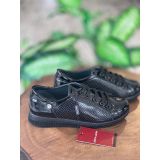 Pierre Cardin 52245 Bağcıklı Siyah Rugan Sneaker Ayakkabı