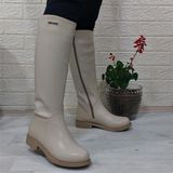 Pierre Cardin 52500 Krem Fermuarlı 43CM Içi Kürklü Kadın Çizme - Krem - Beyaz