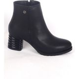 Pierre Cardin 52524 Yandan Fermuarlı Hafif Topuklu Siyah Kadın Kışlık Bot