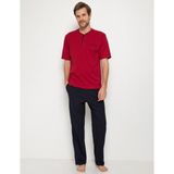 Pierre Cardin 5370 Erkek Pijama - Kırmızı