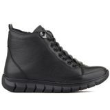 Pierre Cardin 54338 Hakiki Deri Fermuarlı Kadın Bot, Siyah, 38 Beden