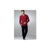 Pierre Cardin 5454 Bordo Erkek Uzun Kollu Pijama Takımı