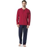 Pierre Cardin 5454 Erkek Penye Pijama Takımı - Bordo - 2XL