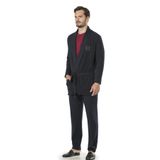 Pierre Cardin 5595 5'li Röpteşambır Pijama Seti Lacivert Lacivert