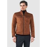 Pierre Cardin 56 Kahverengi Deri Erkek Mont