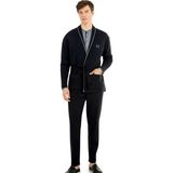 Pierre Cardin 5630 Erkek Triko Sabahlıklılı Uzun Kollu Pijama Takımı-Siyah - XL - Renkli