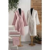 Pierre Cardin 6 Parca Jakarli Aile Bornoz Seti-Wave Soft G.kurusu Krem