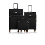 Pierre Cardin 6000-set Siyah Unisex 3 Lü Valiz Seti
