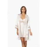 Pierre Cardin 6010 İnci 6'lı Saten Gecelik Sabahlık Çeyiz Seti