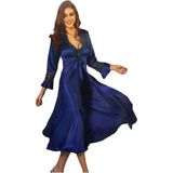Pierre Cardin 6025 Ekru 6'lı Uzun Gecelik Sabahlık Set