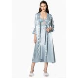 Pierre Cardin 6025 Mist 6'lı Uzun Gecelik Sabahlık Set