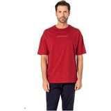 Pierre Cardin 6086 Erkek Kısa Kollu Bisiklet Yaka Oversize Pijama Takım-Bordo - XL