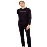 PIERRE CARDIN 6093 Erkek Pijama Takımı-SİYAH-XL