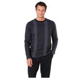 PIERRE CARDIN 6105 Erkek Siyah Uzun Kollu Bisiklet Yaka Pijama Takımı-SİYAH-XL