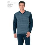 Pierre Cardin 6110 Erkek Uzun Kollu V Yaka Pijama Takımı, Lacivert, S Beden