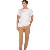 Pierre Cardin 6123 Erkek Pijama Takımı - Beyaz - S