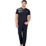 Pierre Cardin 6123 Erkek Pijama Takımı - Lacivert - 2XL