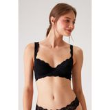Pierre Cardin 6216 Balenli Tek Sütyen - Siyah - 90B