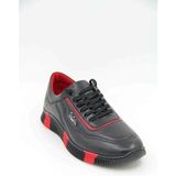 Pierre Cardin 649405 Erkek Spor Ayakkabı - Siyah-Kırmızı - Siyah - Kırmızı