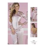Pierre Cardin 6620 Kadın Pijama Takımı, 6 Parça Set, Pudra, L Beden