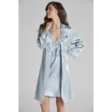 Pierre Cardin 6965 Mist Altılı Saten Gecelik Sabahlık Takımı