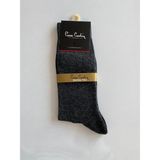 Pierre Cardin 6'lı Erkek Bambu-Yün Klasik Çorap - 44 - Füme