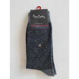 Pierre Cardin 6'lı Erkek Punto Desen Lambswool Yün Çorap - 44 - Gri