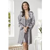 Pierre Cardin 6'lı Kaplı Midi Gecelik Sabahlık Set 6965 Royal