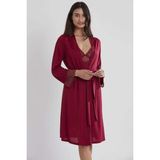 Pierre Cardin 6'lı Penye Modal Gecelik Sabahlık Çeyiz Seti 5025 Bordo