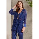 Pierre Cardin 7025 Laci Kadın 4'lü Saten Takım Gelin Çeyiz Seti
