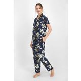 Pierre Cardin 7753 Kadın Lily Lacivert Gömlek Pijama