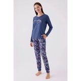 Pierre Cardin 8902 Pamuklu Uzun Kollu Kadın Pijama Takımı