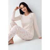 Pierre Cardin 9061-S Kadın Uzun Kol Pijama Takım