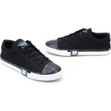 Pierre Cardin 9401 Erkek Keten Konvers Spor Ayakkabı - Siyah - Beyaz