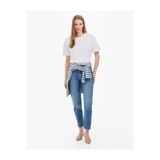 Pierre Cardin Açık Mavi Mom High Waist Fit Jean Pantolon 50301240-vr003