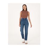 Pierre Cardin Açık Mavi Mom High Waist Fit Jean Pantolon 50313233-vr003