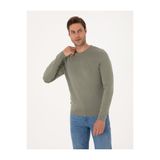 Pierre Cardin Ada Çayı Slim Fit Bisiklet Yaka Basic Triko Kazak 50314192-VR255