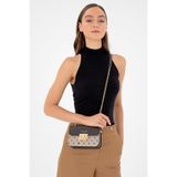 Pierre Cardin Altın Monogram Kadın Omuz Çantası 05PC24K24105