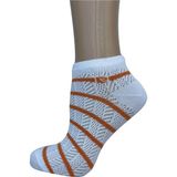 Pierre Cardin Bambu Kadın Rise Çizgili Patik Çorap - Beyaz - 36 - 40
