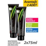 Pierre Cardin Bambu Kömürlü Diş Macunu 75 ml x 2 – Doğal Beyazlatıcı & Ferah Nefes – Avantajlı Set - STD