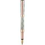 Pierre Cardin Baron Rose Gold & Gümüş Desenli Metal Dolma Kalem - Antik Gold