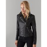 Pierre Cardin Bayan Suni Deri Ceket - 012_Siyah - XS