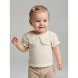 Pierre Cardin Bebe Yaka Kolu Fırfırlı 6-18 Ay Gömlek - Ekru